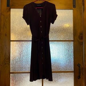 Brown work Tee Shirt dress